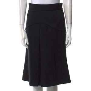 PRADA Wool Tulip Skirt Size EU 38/ US 6 / Small Black Wool